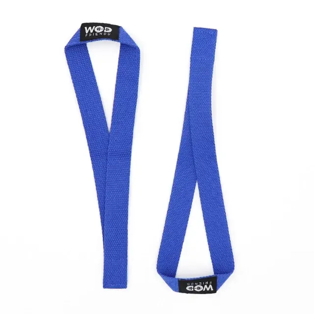 Лямки, ремни для становой тяги WOD Friends Weight Lifting Straps (Синие)