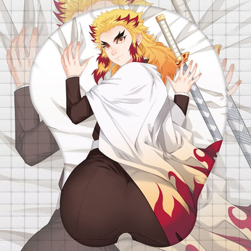 Коврик для мыши "Клинок, рассекающий демонов - Ренгоку"(объемный)