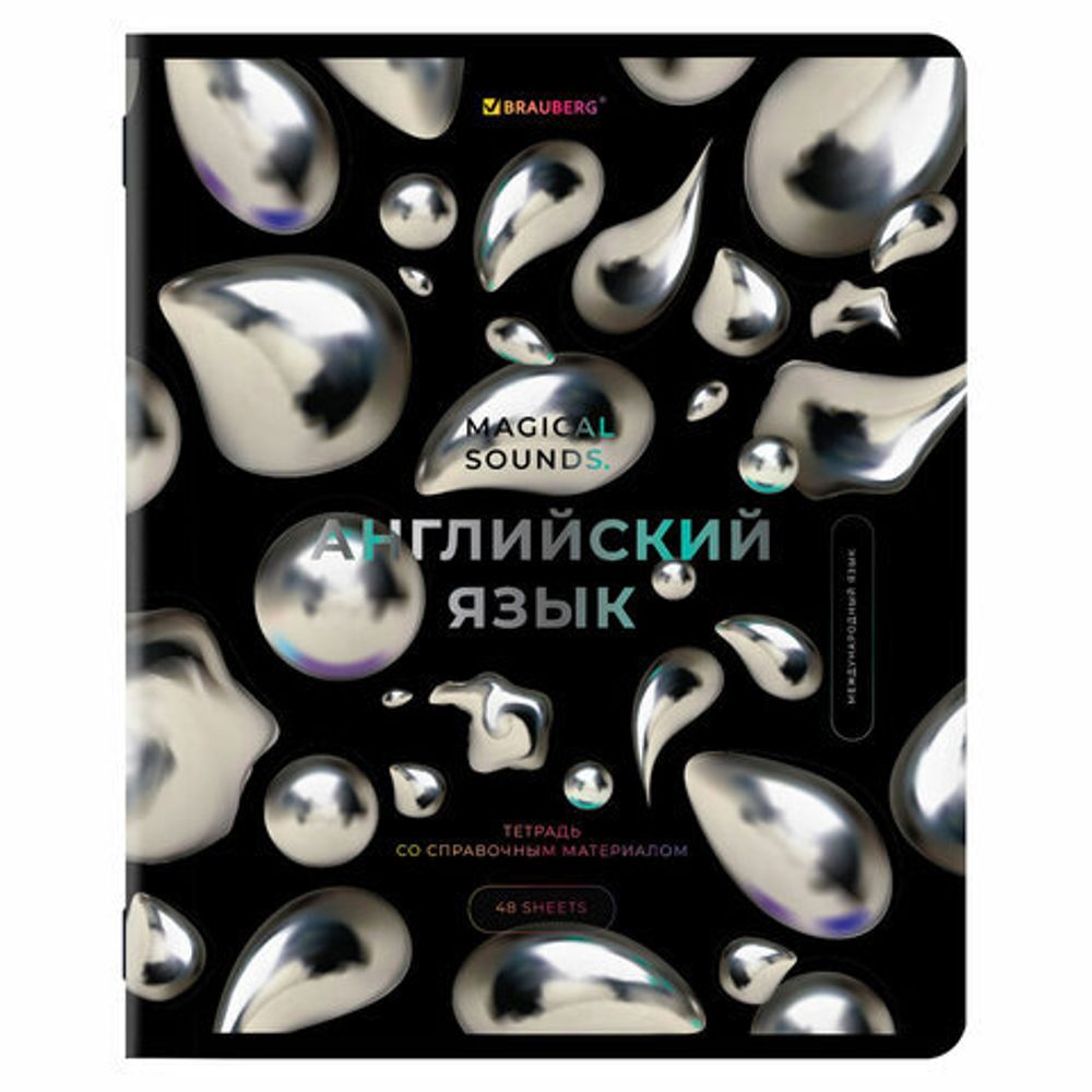 Тетради предметные, КОМПЛЕКТ 12 ПРЕДМЕТОВ, "MAGICAL", 48 л., матовая ламинация, фольга, BRAUBERG, 404610