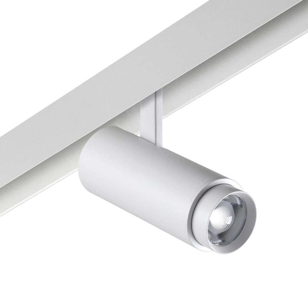 359206 SHINO NT23 148 белый Трековый светильник для низков. шинопровода с переключ. цветовой температуры и мощности IP20 LED 3000К\4000К\6000К 5W/9W/1