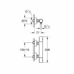 Термостат для душа Grohe Grohtherm 800 Cosmopolitan 34765000