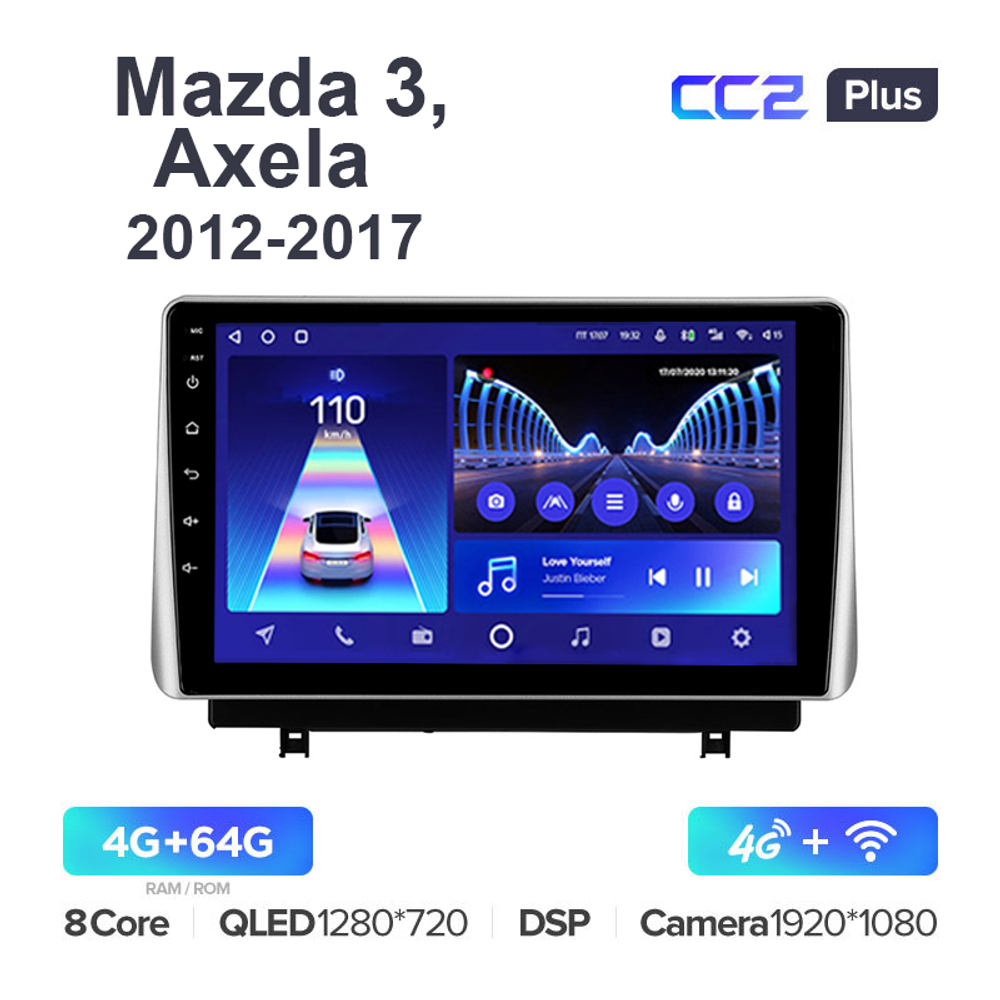 Teyes CC2 Plus 10,2"для Mazda 3, Axela 2018-2021
