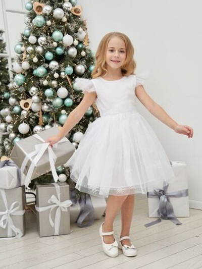 Нарядное платье снежинка