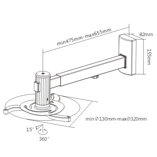 Крепление для проектора настенное FIX PRB-5