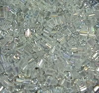 Бисер Рубка, 450 гр, размер 8/0, пр-во Китай, прозрачный