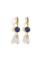 Серьги "Blue charm" Gold