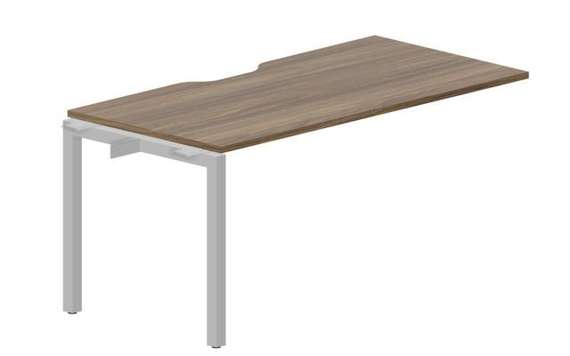 стол Polo 1580х780х750мм (с эргономичным вырезом) - приставной элемент