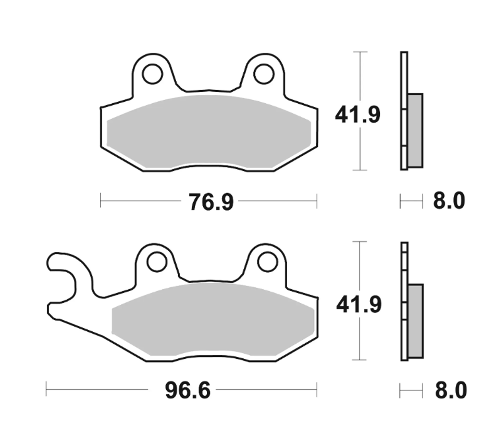 Brembo Колодки тормозные 07SU1215 (1 суппорт)