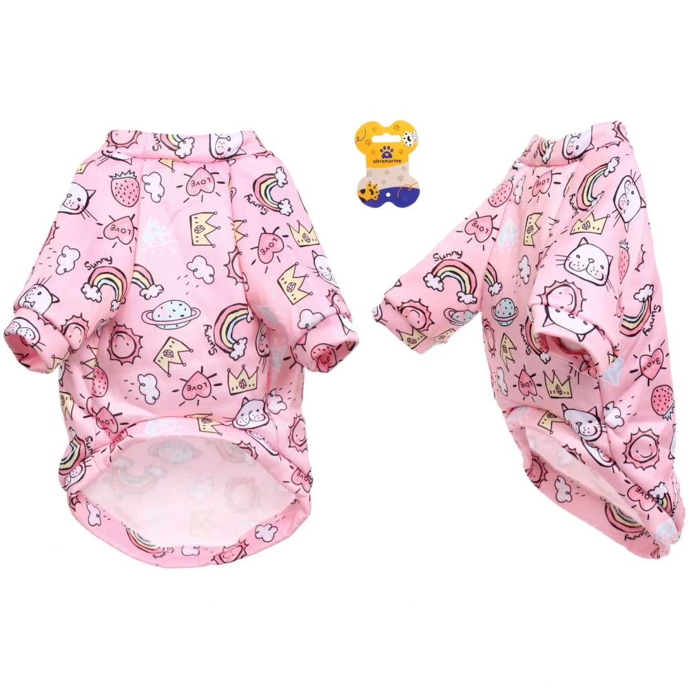 Кофта - толстовка для мелких пород собак «BRO Style», принт клубнички, р XL