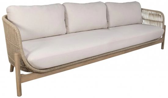 Комплект уличной деревянной плетеной мебели Talara