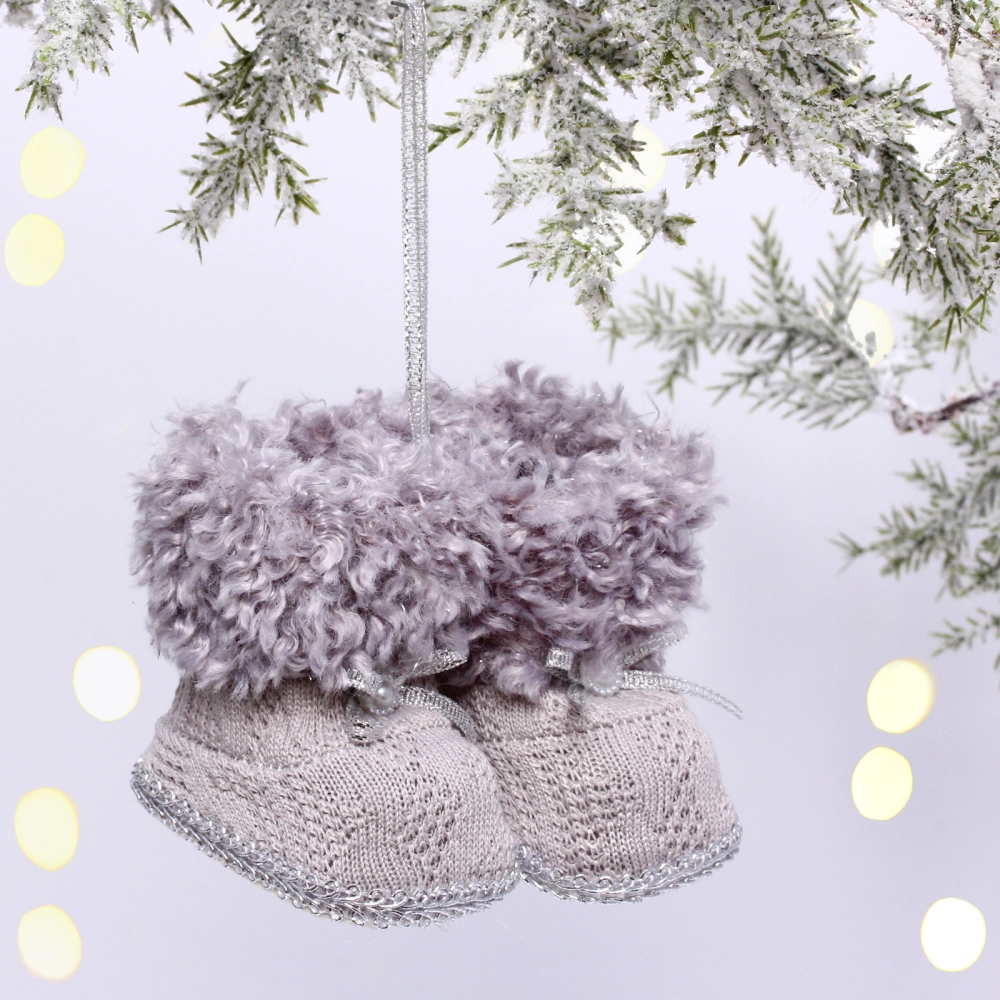 Подвеска «Волшебные ботиночки» 7 см, серебро