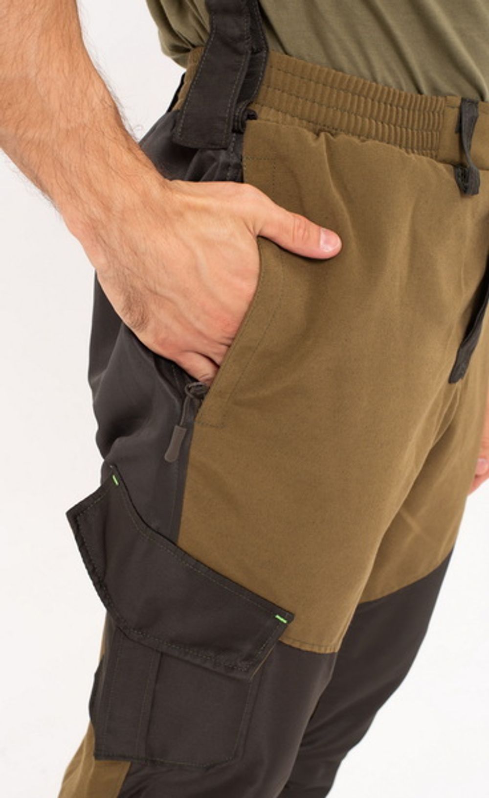 Демисезонный костюм для охоты и рыбалки ONERUS "Горный -5" (Брезент/Таслан /Хаки)