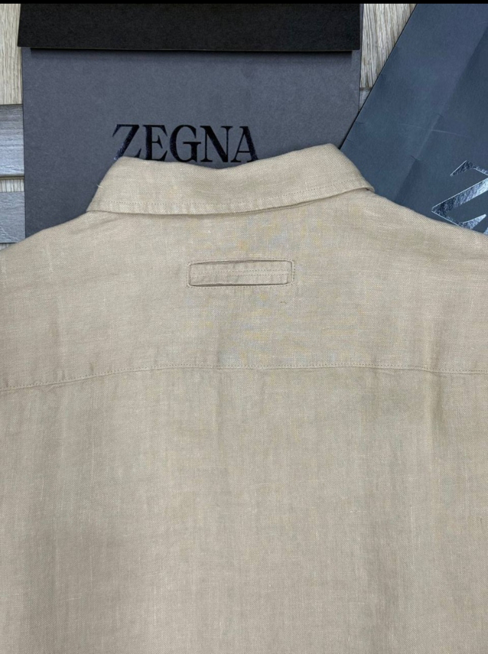 Льняная рубашка Zegna