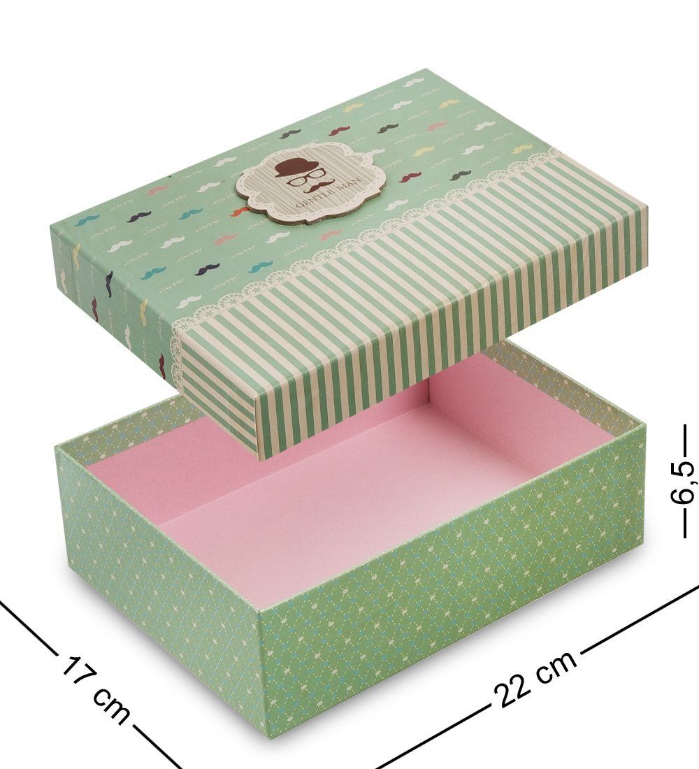 WG-05/2-B Коробка подарочная «Прямоугольник» цв.зеленый