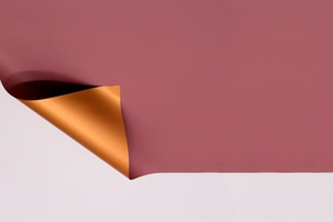 Пленка металлизированная "2 стороны-2 цвета" Нежно-коричневая/Золотая