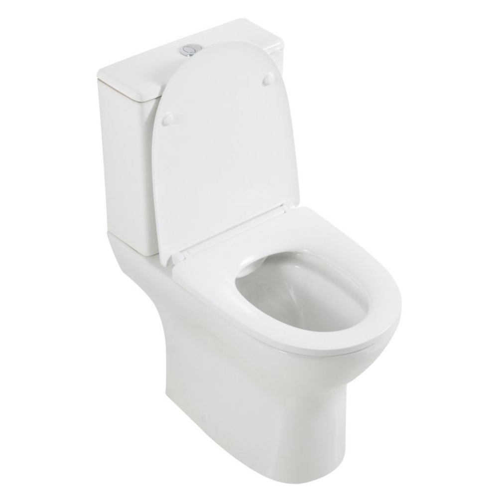 Унитаз-компакт безободковый с сиденьем BelBagno LOUNGE BB045CPR/SC + BB045/051T