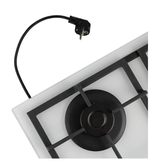 Поверхность газовая встраивамая MACBI MBH 641 WFGI (WHITE) бел, стекло,конф 4,600*520 мм