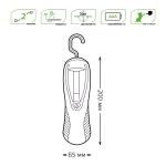 Фонарь Gauss LED рабочий модель GFL504 4W 210lm 4xAAA