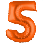 Шар фольгированный Цифра 5 101 см (Оранжевый)