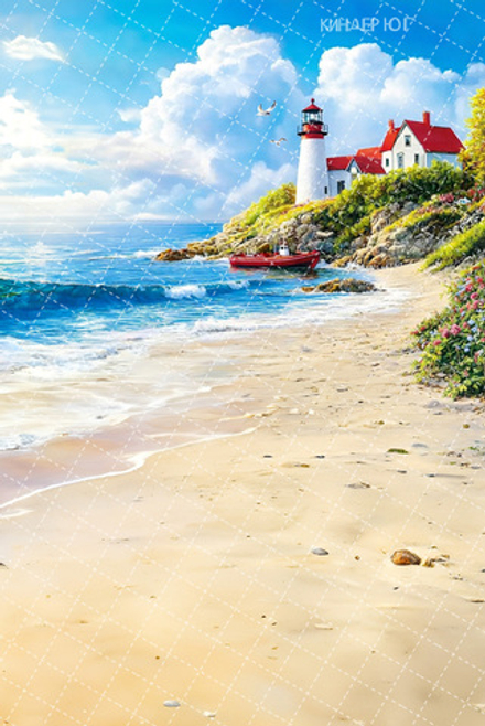 Фотофон "Маяк на пляже" арт. ФФ903-97