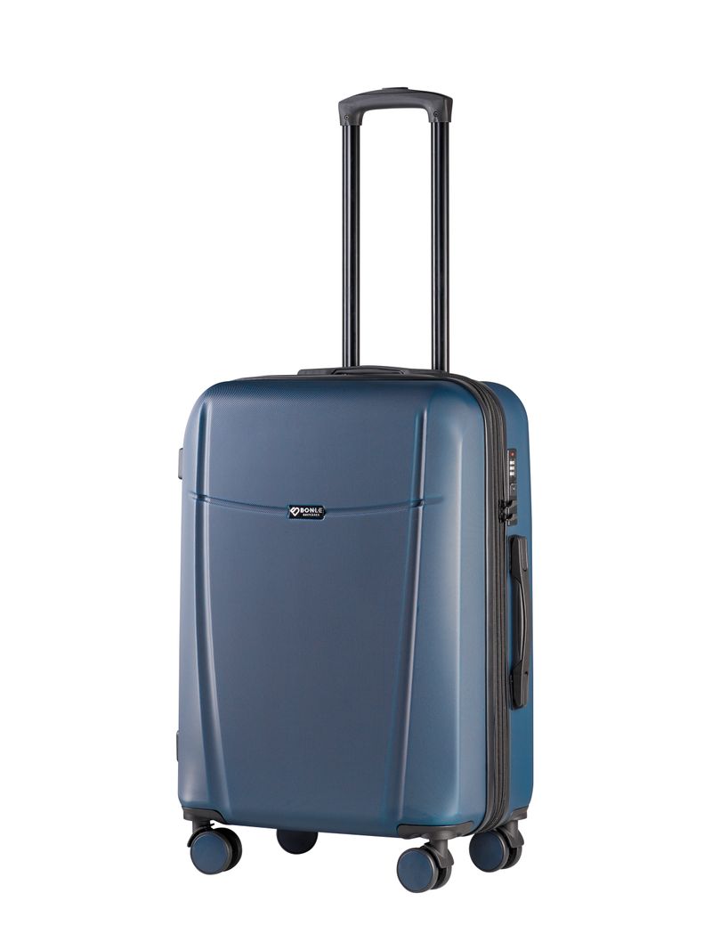 Чемодан Bonle размер М Темно-синий