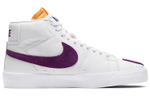 Nike Blazer Edge Lakers color matching detachable mid-top sneakers for men and women the same style white and purple