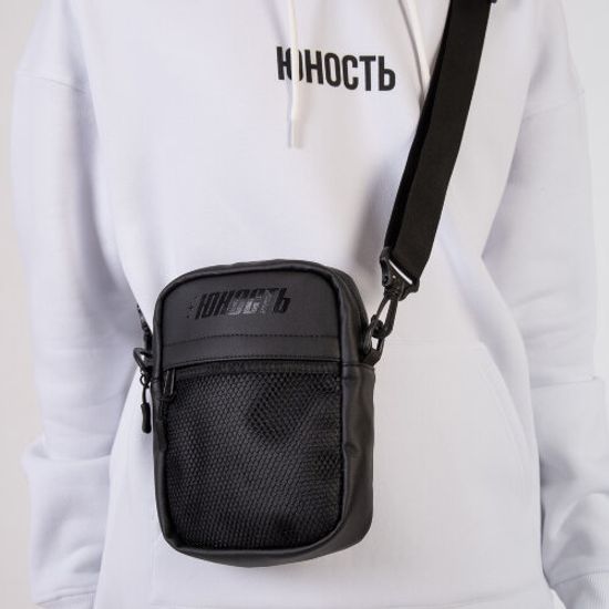 Сумка ЮНОСТЬ Мессенджер Youth Corp эко-кожа Черный