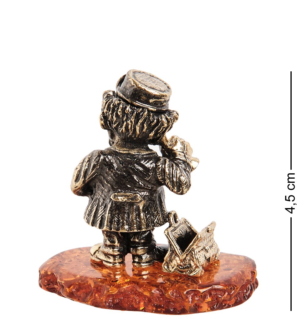 Народные промыслы AM-2118 Фигурка «Добрый доктор Айболит» (латунь, янтарь)