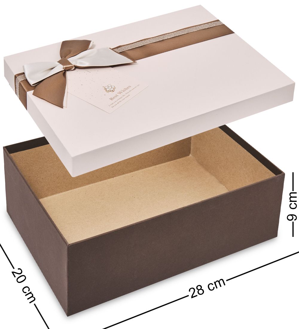 WF-173/3-B Коробка бол., молочный/коричневый