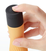 Оранжевый рифленый мини-вибратор IROHA ZEN YUZUCHA - 12,7 см. (Цвет: оранжевый)