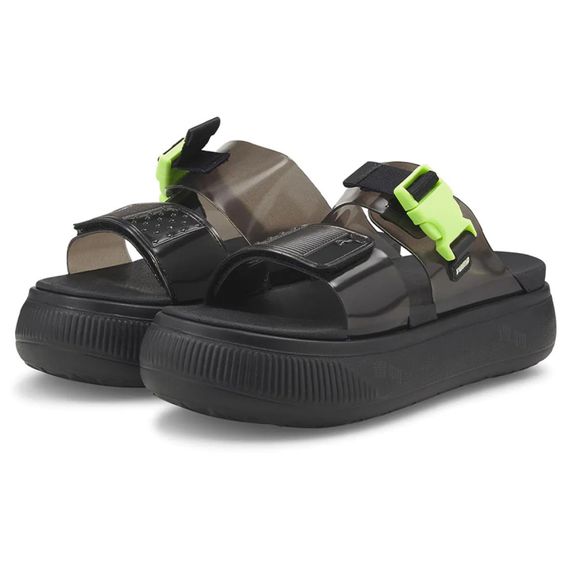 Puma Suede Mayu Pop Sandal 'Black Fizzy Light'