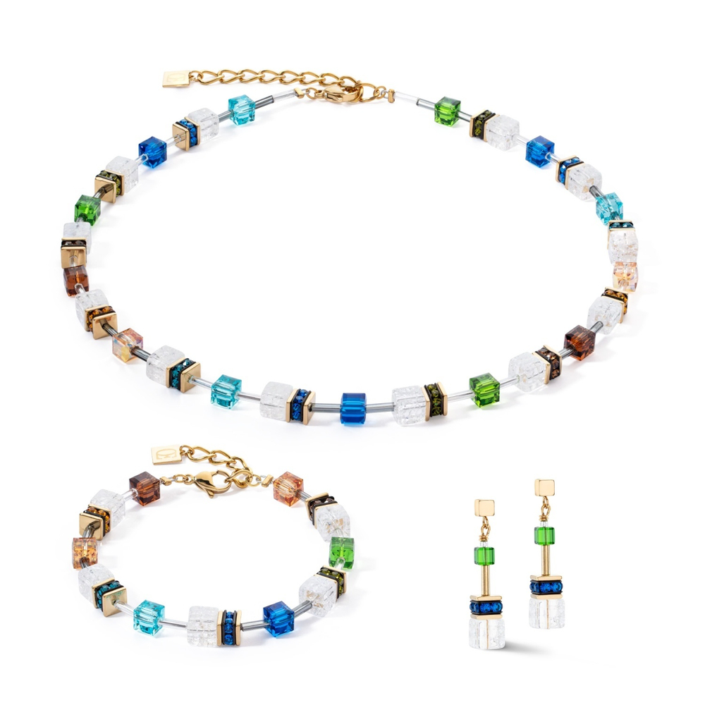 Серьги Coeur de Lion Multicolour Gold 3018/21-1516