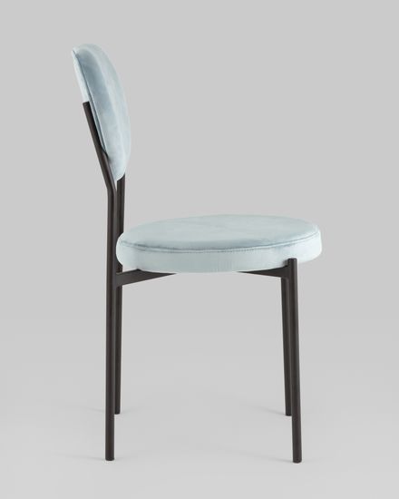 Стул обеденный Барбара велюр серо-голубой NC