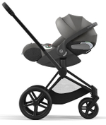 Коляска 3 в 1 Cybex Priam IV Matt Black complete и автокресло Cloud T i-Size Mirage Grey Cozy Beige