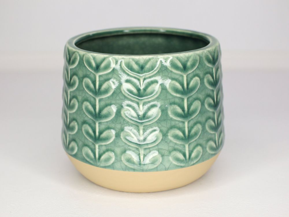 Ваза (14*14*11см) цв.зелёный GK-64892B