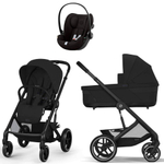 Коляска Cybex Balios S Lux BLK complete Cloud G Magic Black Base G 4 в 1 Moon Black с дождевиками