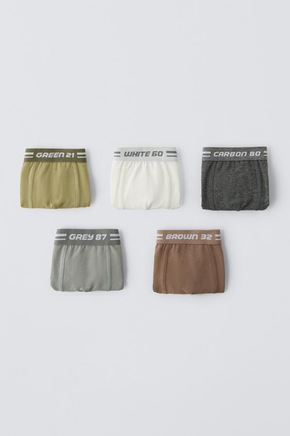 ZARA НАБОР ИЗ 3 ПАР 6 ТРУСОВ-БОКСЕРОВ С НАДПИСЬЮ, РАЗНОЦВЕТНЫЙ