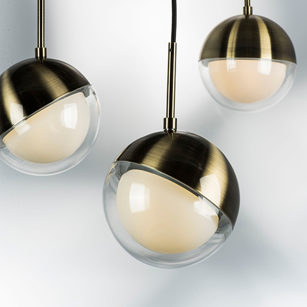 815511 Люстра DAFNE 1х5W(led) G9 ЛАТУНЬ/ПРОЗРАЧНЫЙ