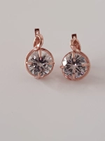 Серьги бижутерные с фианитом