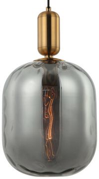 Светильник подвесной 1*Е27 2124/06/01P бронза/дымчатый Base Stilfort