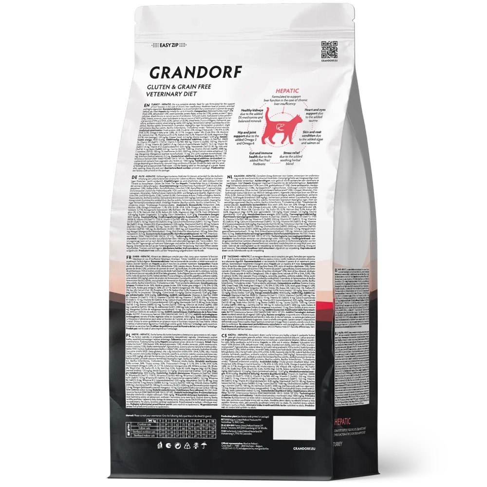Grandorf HEPATIC, Gluten & Grain Free, Veterinary Diet (Turkey)