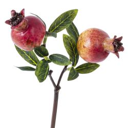 GAEM Ветка искусственная "Гранат", L10 W7 H31 см, 2в.