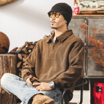 Свитшот мужской весенне-осенний стиль, модный брендовый мужской топ на осень и зиму с половиной молнии