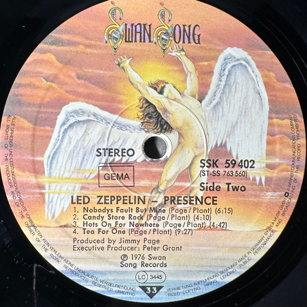 Led Zeppelin ‎– Presence (Германия)