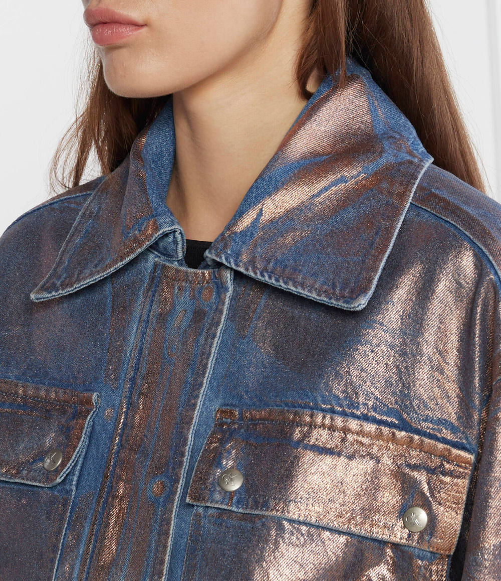 Джинсовая куртка CALVIN KLEIN JEANS - металлический(J20J222203)