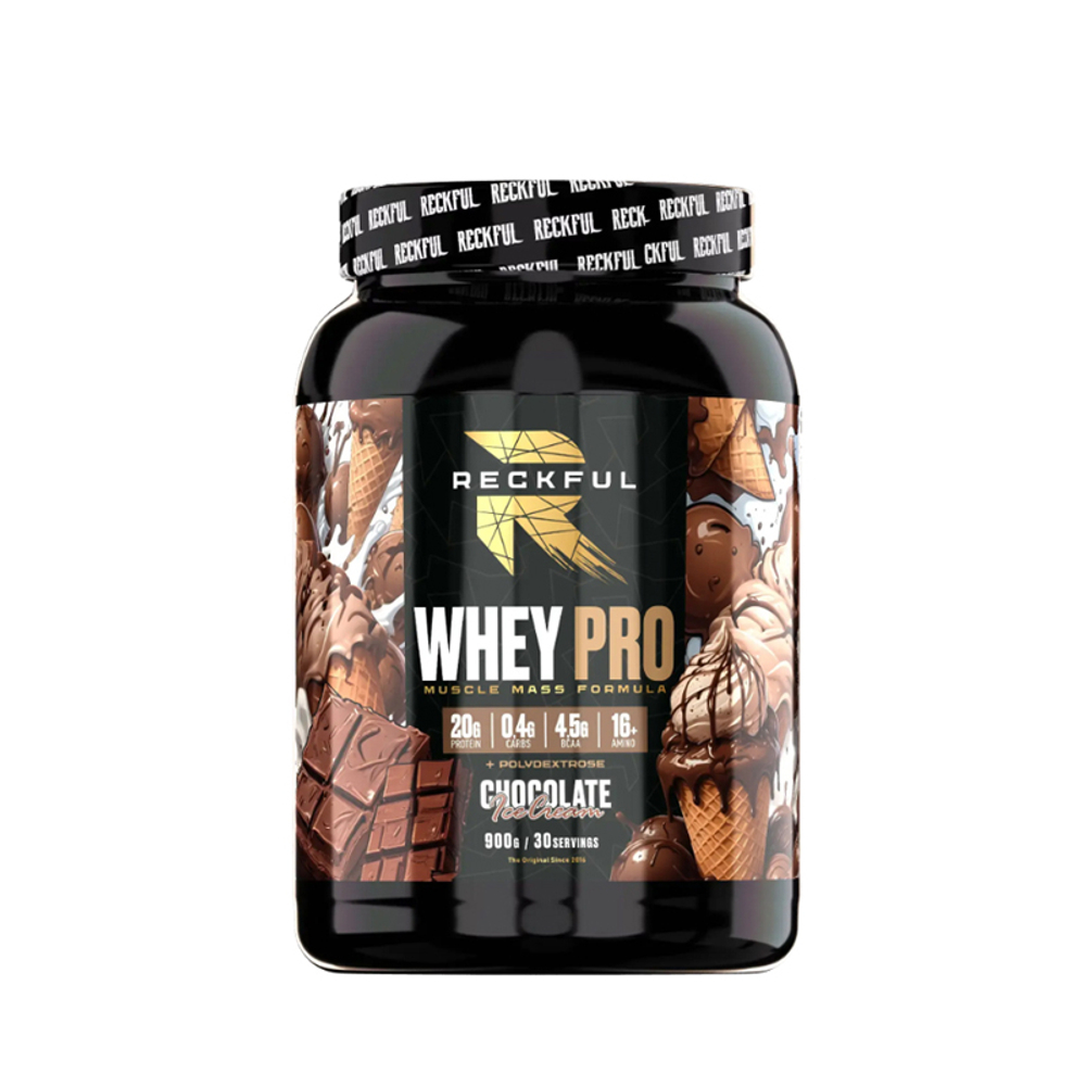 БАД СЫВОРОТОЧНЫЙ ПРОТЕИН + ПОЛИДЕКСТРОЗА 900 Г 30 ПОРЦИЙ (RECKFUL)