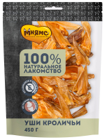 Лакомство Мнямс для собак Уши кроличьи 450 г