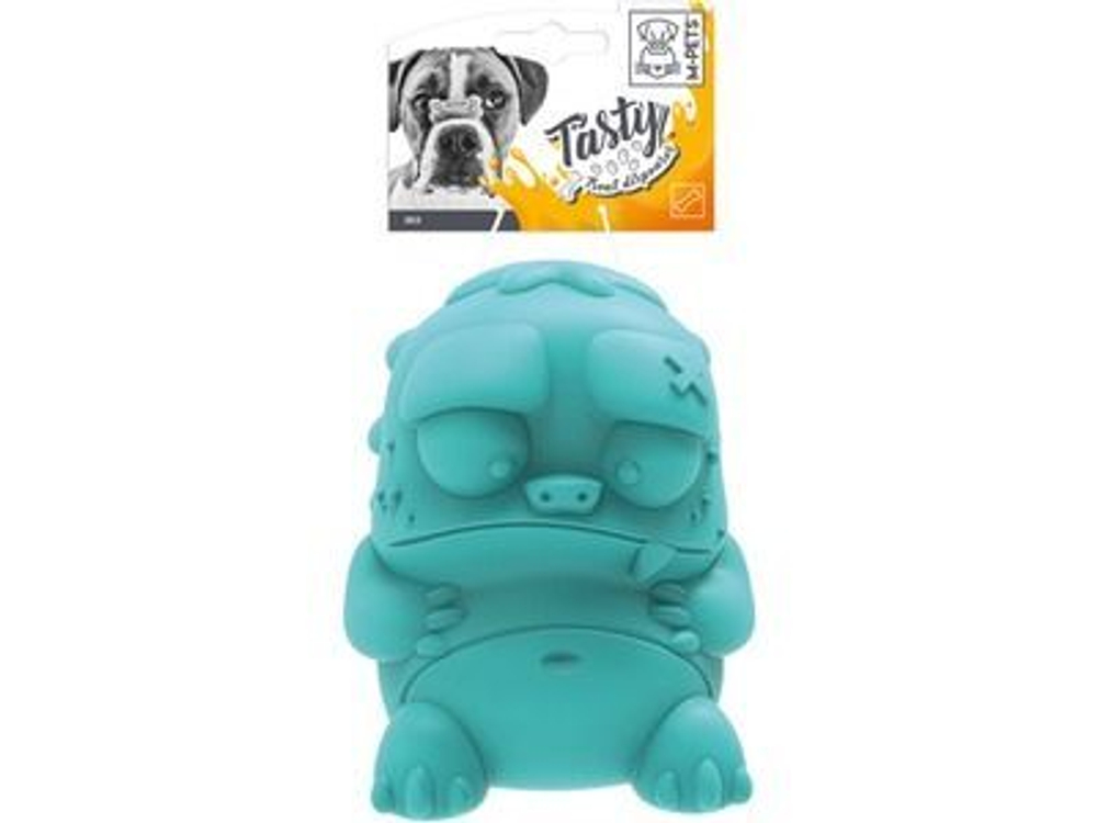 M-PETS Игрушка для собак Зомбик с дозатором угощений, цвет голубой