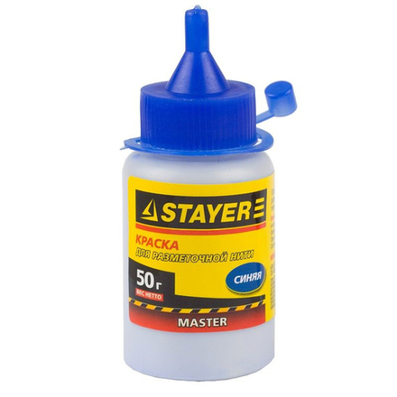 Краска для разметочных шнуров синяя 50гр Stayer