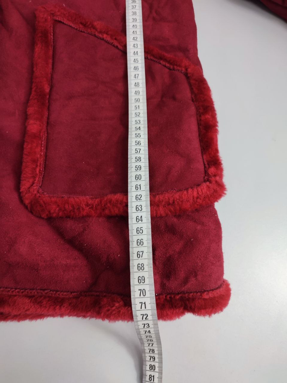 Дубленка яркого цвета 48 размер